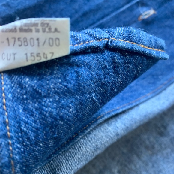 Ruff Hewen Blue Denimn Long Sleeve Shirt / Jacket Made In USA - Picture 4 of 6